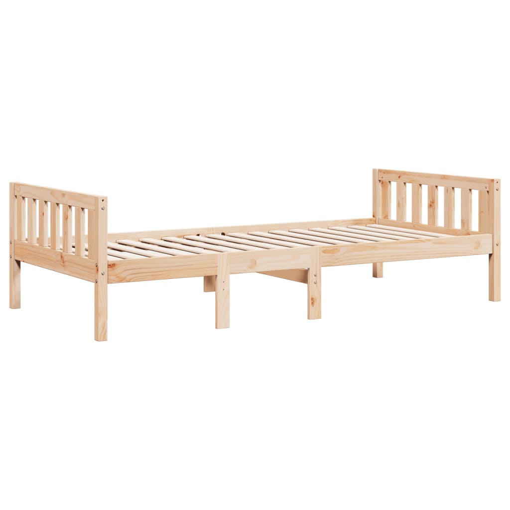 tömör fenyőfa gyerekágy matrac nélkül 75 x 190 cm