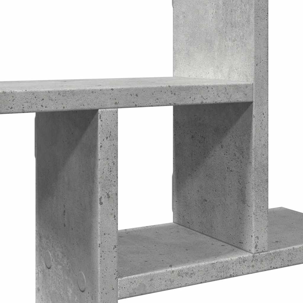 2 db betonszürke szerelt fa fali polc 38 x 12 x 38 cm