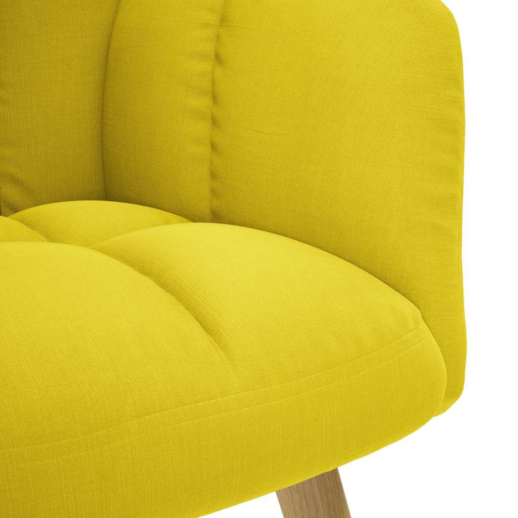 világossárga szövet pihenőfotel