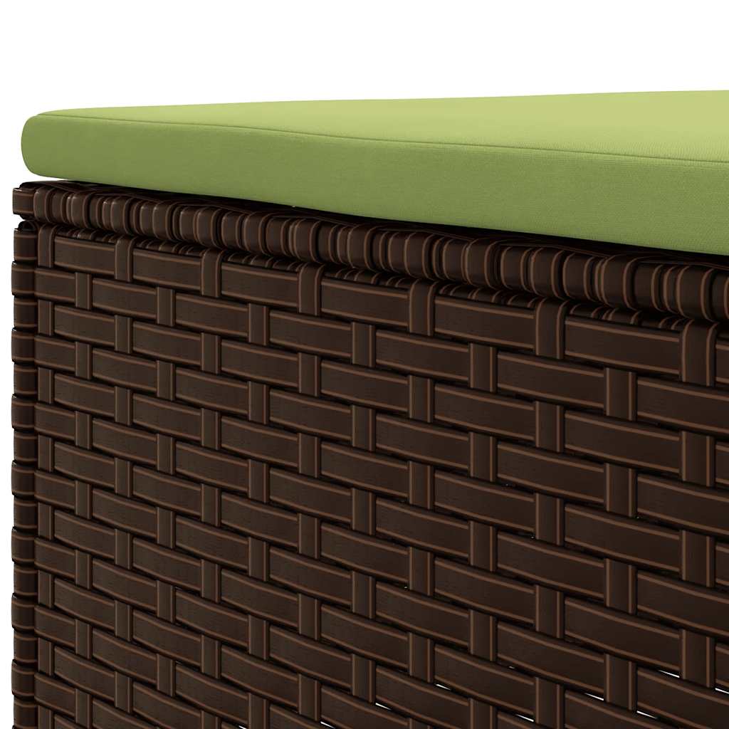8 részes barna polyrattan kerti ülőgarnitúra párnákkal