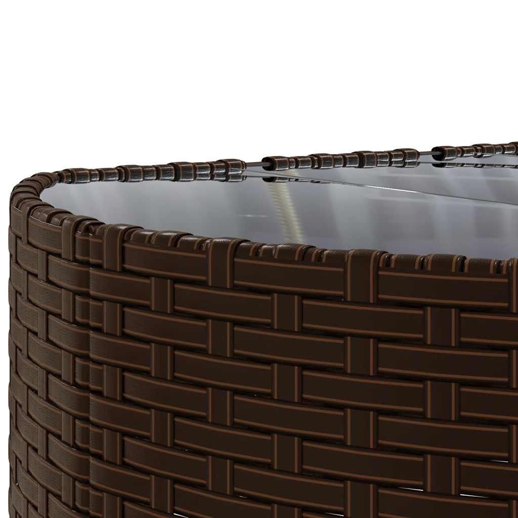 6 részes barna polyrattan kerti ülőgarnitúra párnával