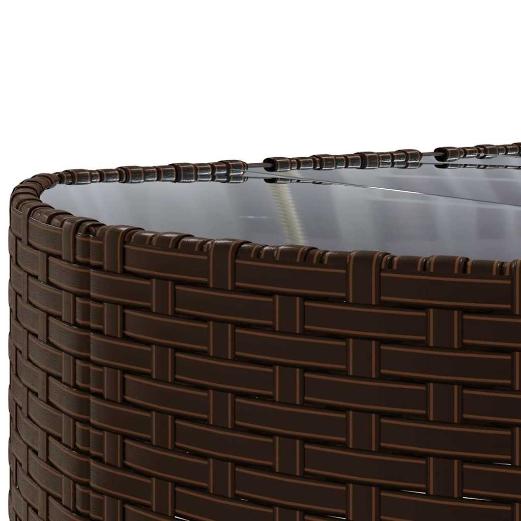 6 részes barna polyrattan kerti ülőgarnitúra párnával
