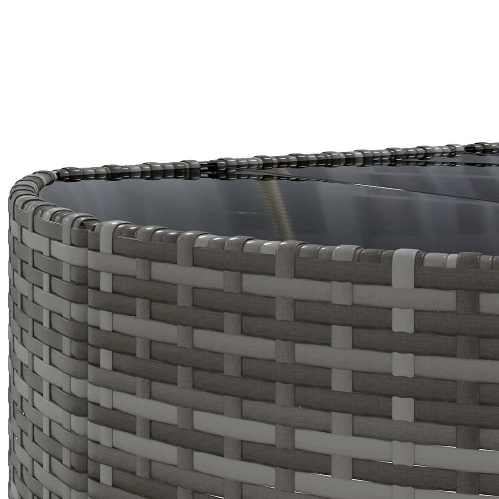 6 részes szürke polyrattan kerti ülőgarnitúra párnákkal