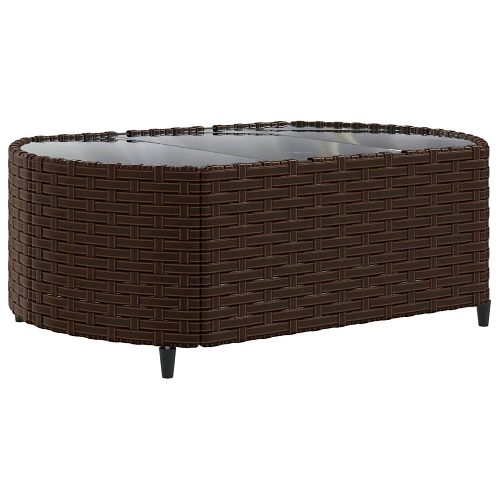 6 részes barna polyrattan kerti ülőgarnitúra párnával