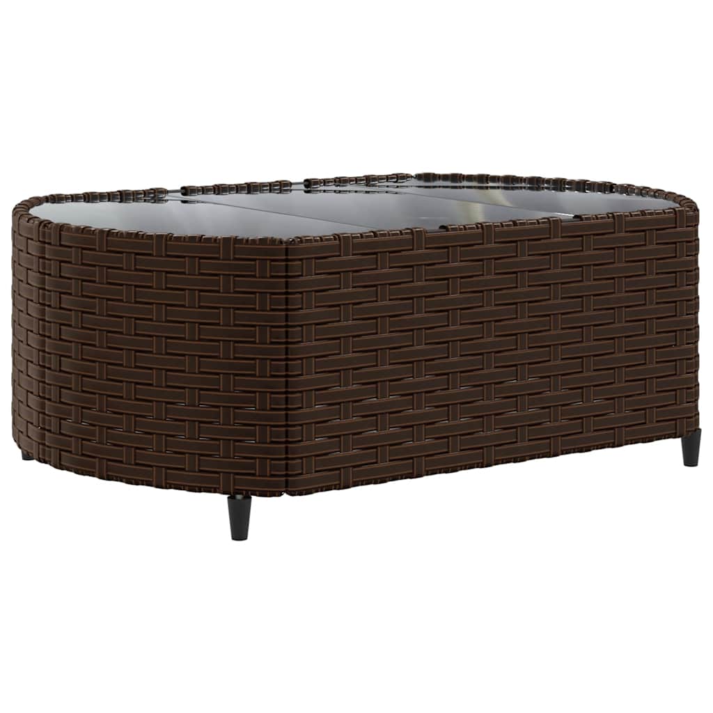 6 részes barna polyrattan kerti ülőgarnitúra párnával