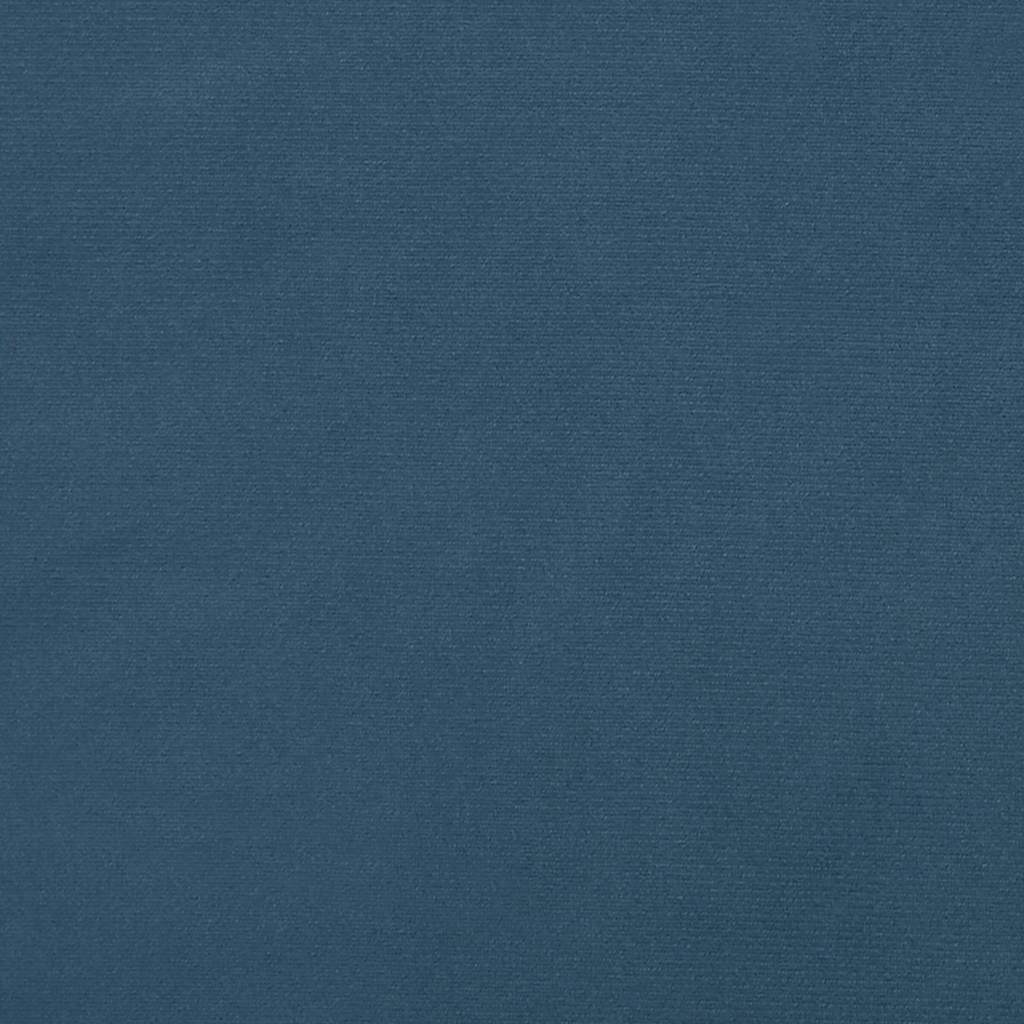 sötétkék bársony zsebrugós gyerekmatrac közepes keménységű 80 x 160 cm