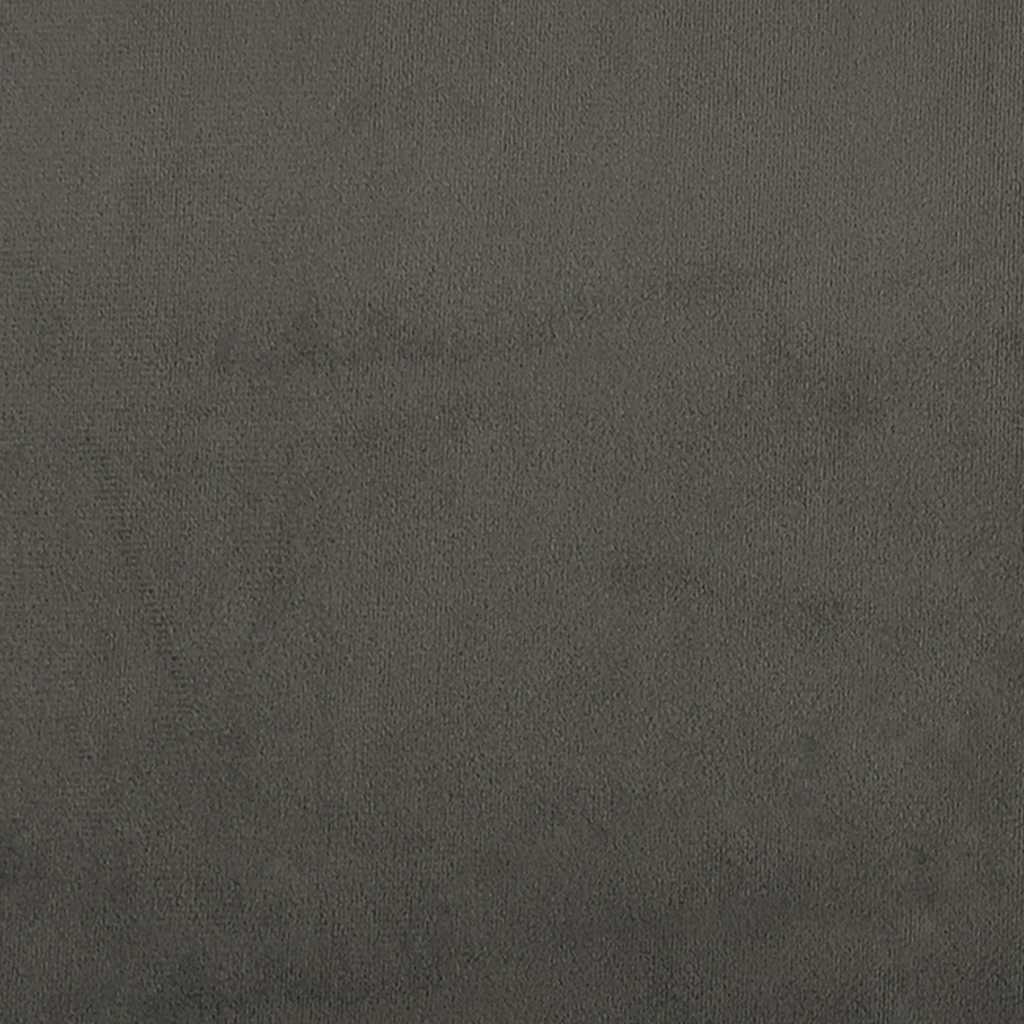 sötétszürke bársony zsebrugós ágymatrac közepes keménységű 160x210x20 cm