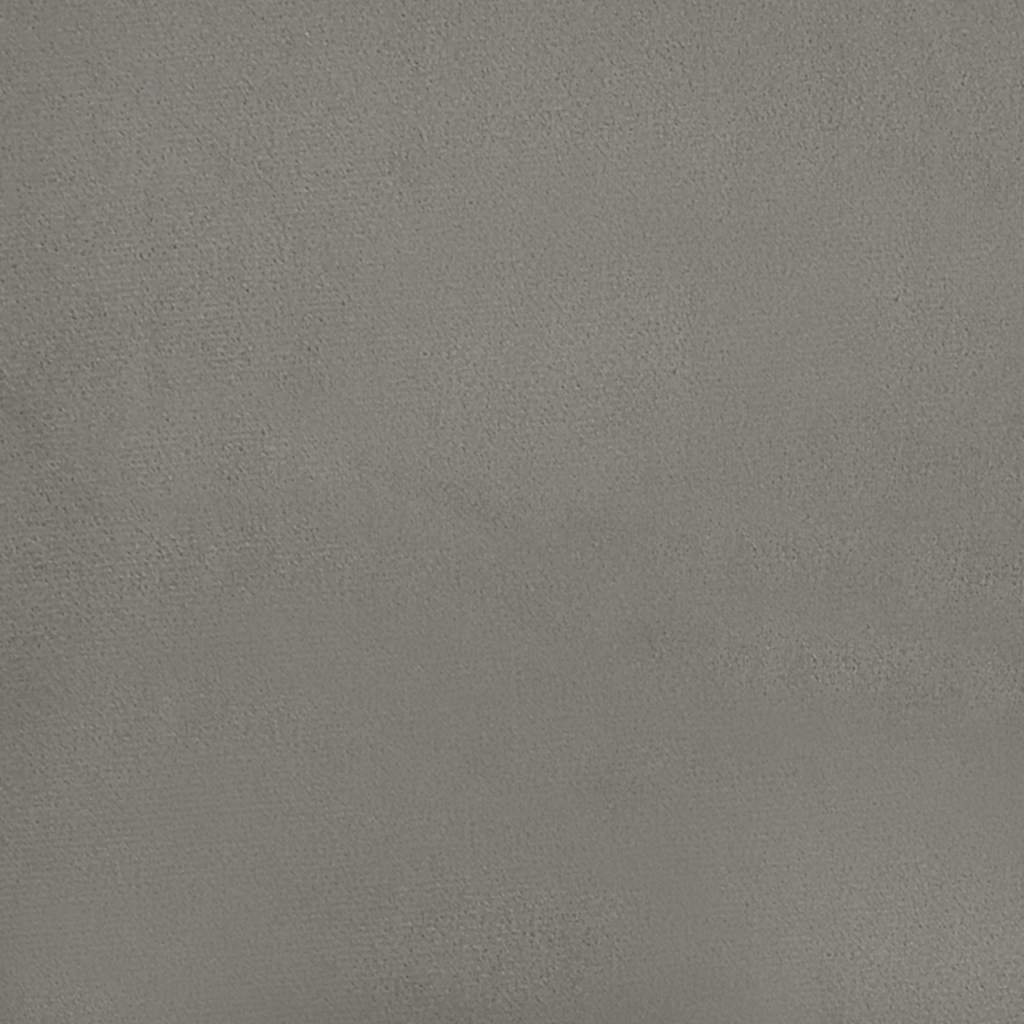 világosszürke bársony zsebrugós ágymatrac közepes keménységű 80x220x20 cm