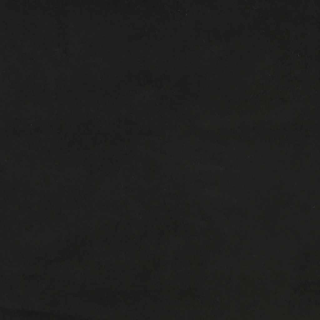 fekete bársony zsebrugós ágymatrac közepes keménységű 80x220x20 cm