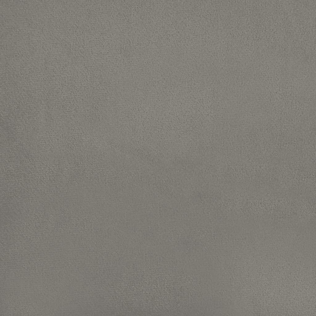 világosszürke bársony zsebrugós ágymatrac közepes keménységű 100x220x20 cm
