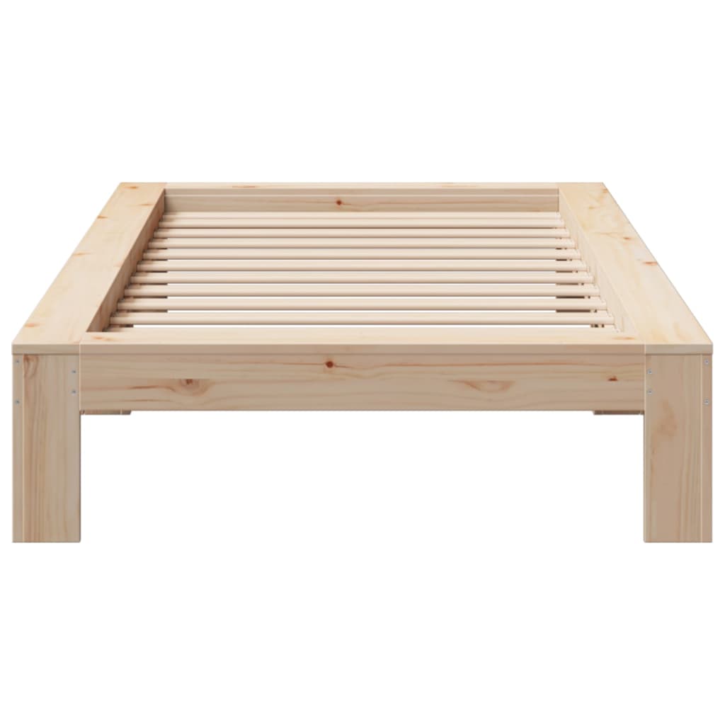 tömör fenyőfa ágy matrac nélkül 90 x 200 cm