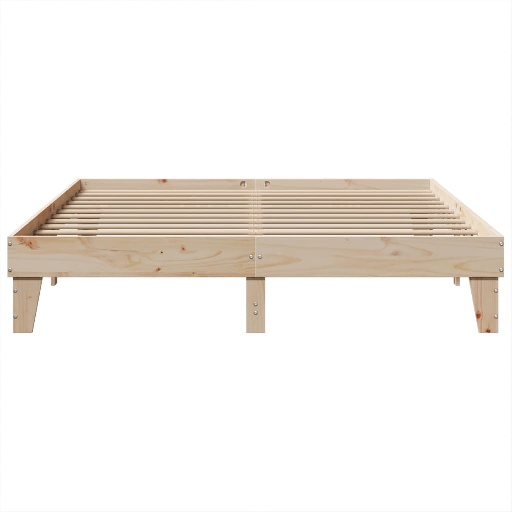 tömör fenyőfa ágy matrac nélkül 200 x 200 cm