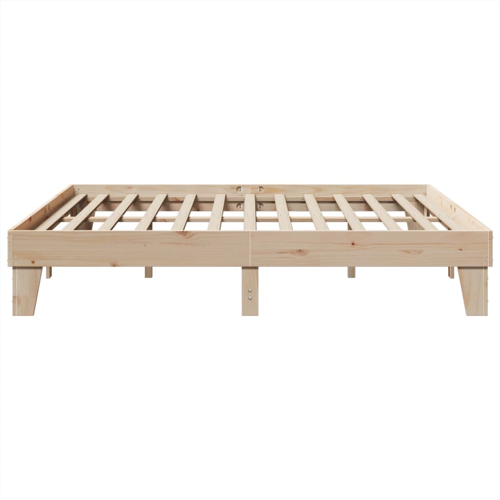 tömör fenyőfa ágy matrac nélkül 200 x 200 cm