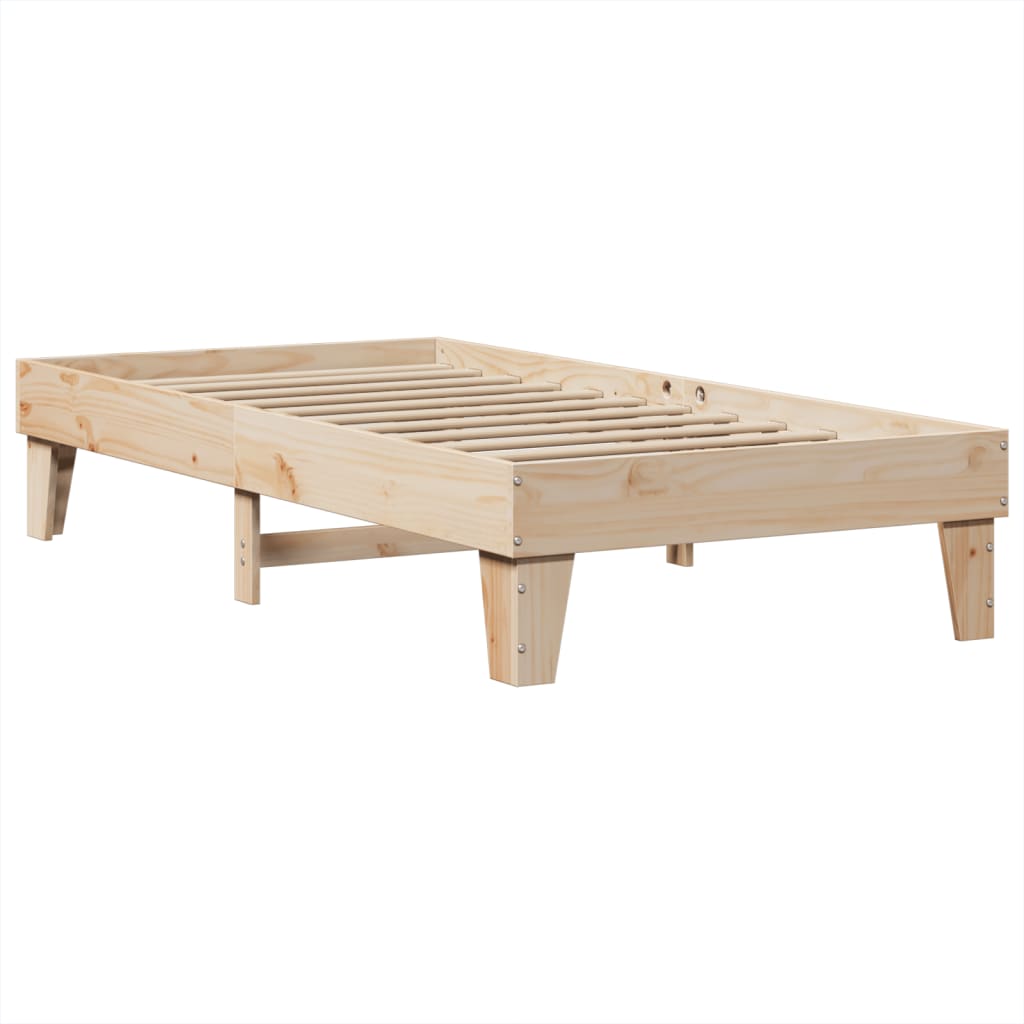 tömör fenyőfa ágy matrac nélkül 100 x 200 cm