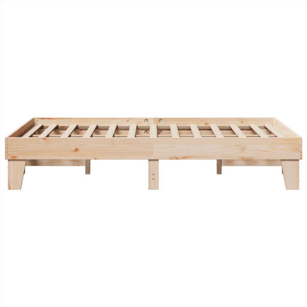 tömör fenyőfa ágy matrac nélkül 135 x 190 cm