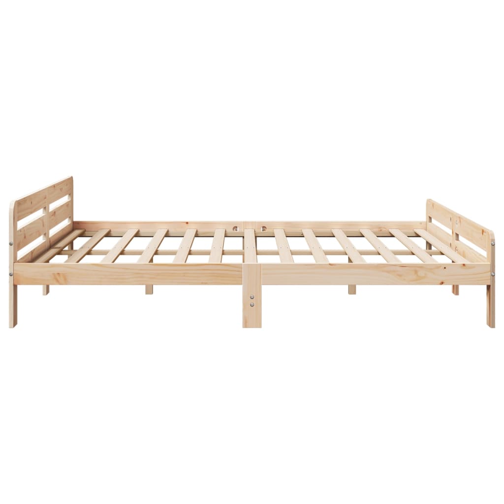tömör fenyőfa ágy matrac nélkül 200 x 200 cm