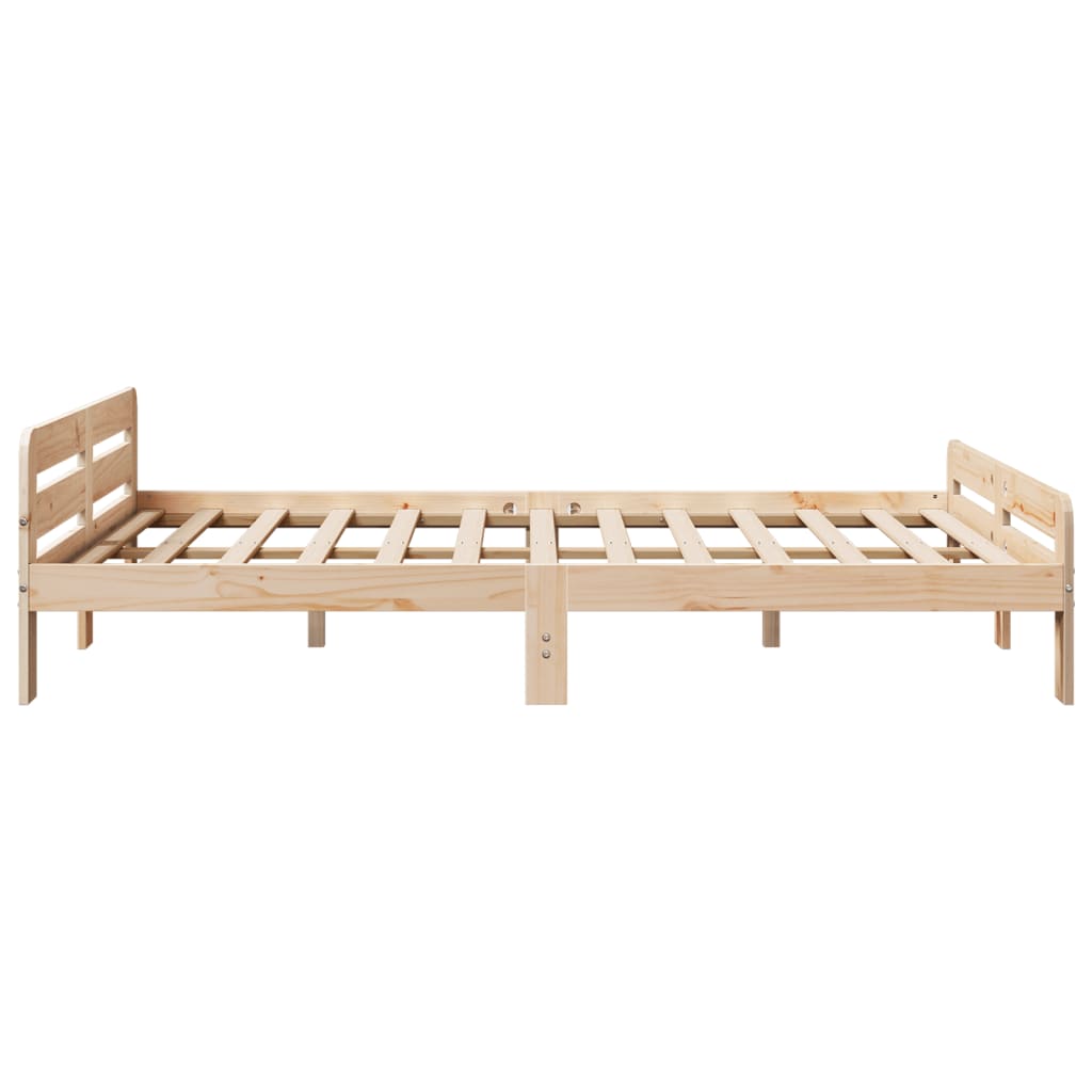 tömör fenyőfa ágy matrac nélkül 150x200 cm