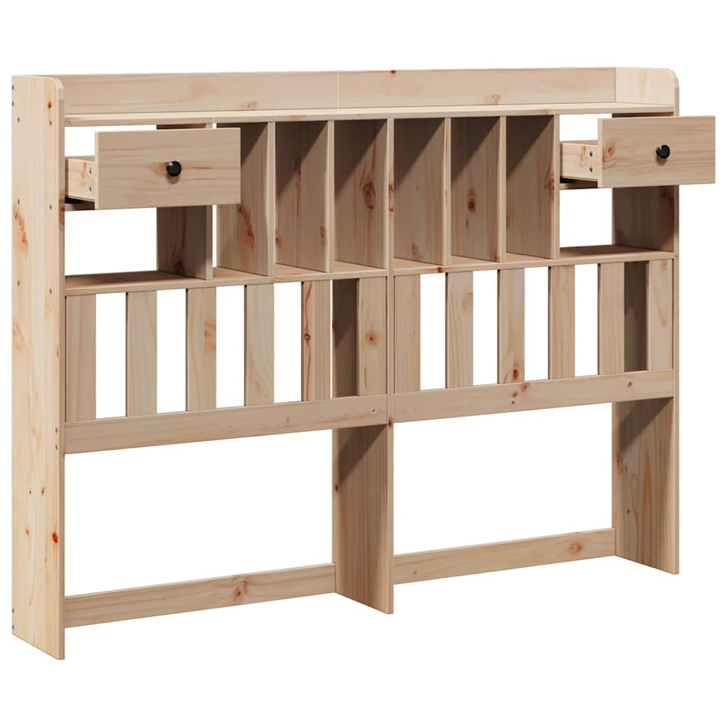 tömör fenyőfa fejtámla tárolóval 140 cm