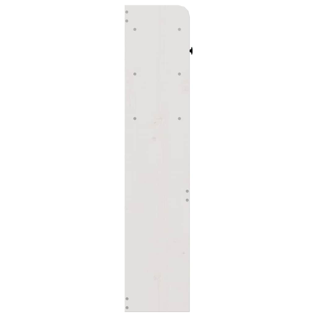 fehér tömör fenyőfa fejtámla tárolóval 90 cm