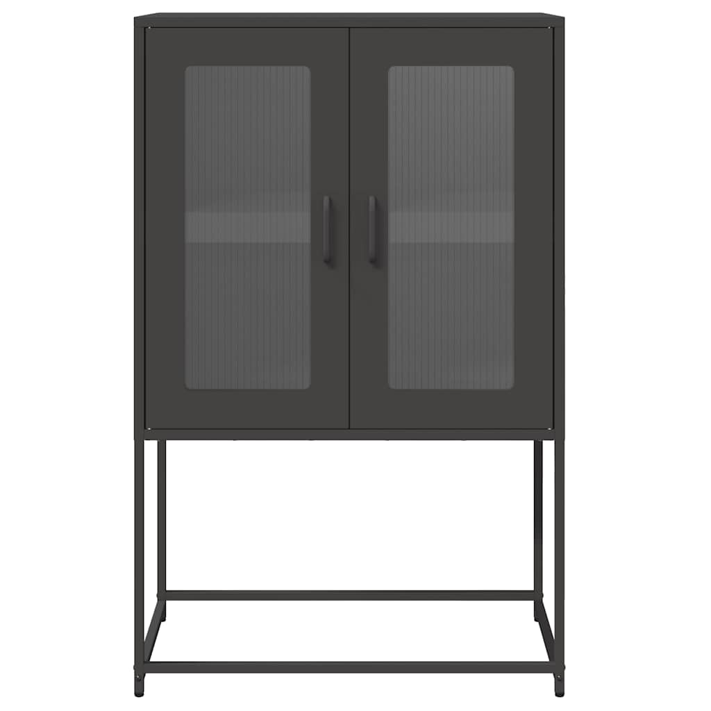Magastábla Fekete 68x39x107 cm Acél