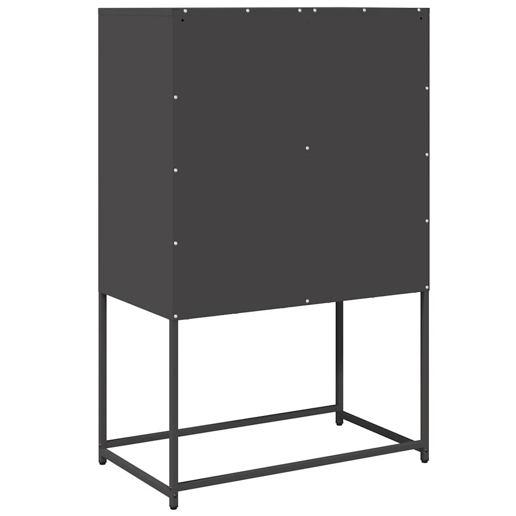 Magastábla Fekete 68x39x107 cm Acél
