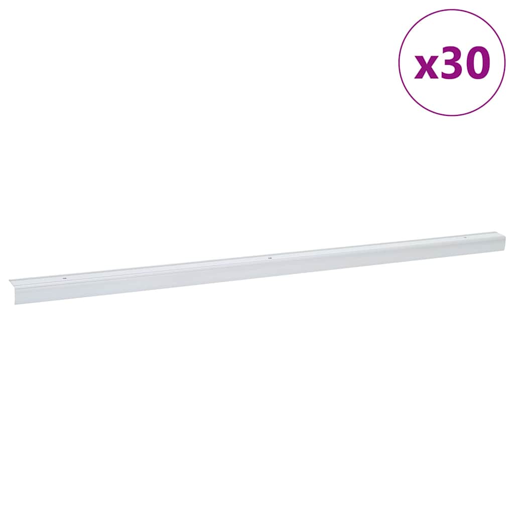 Lépcsőélvédők 30 pcs Ezüst 67 x 3 x 2 cm Alumínium