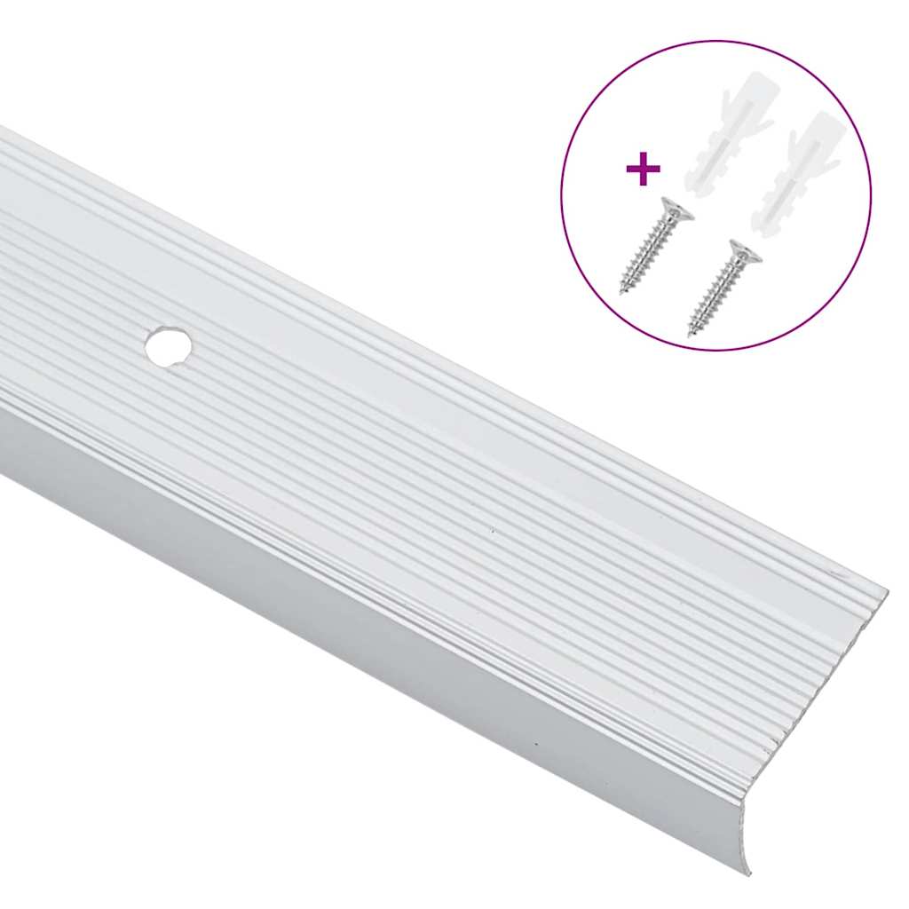 Lépcsőélvédők 30 pcs Ezüst 67 x 3.5 x 3 cm Alumínium