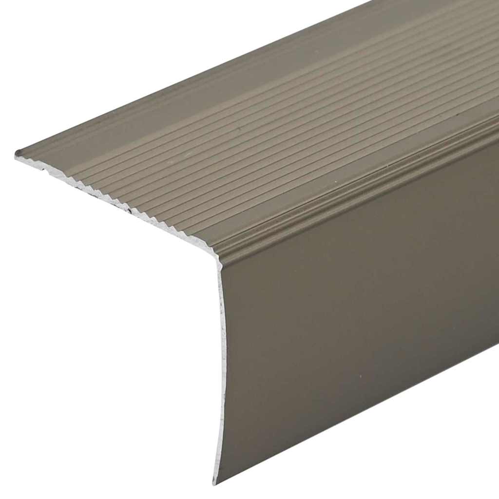 Lépcsőélvédők 10 pcs pezsgőszín 67 x 3.5 x 3 cm Alumínium