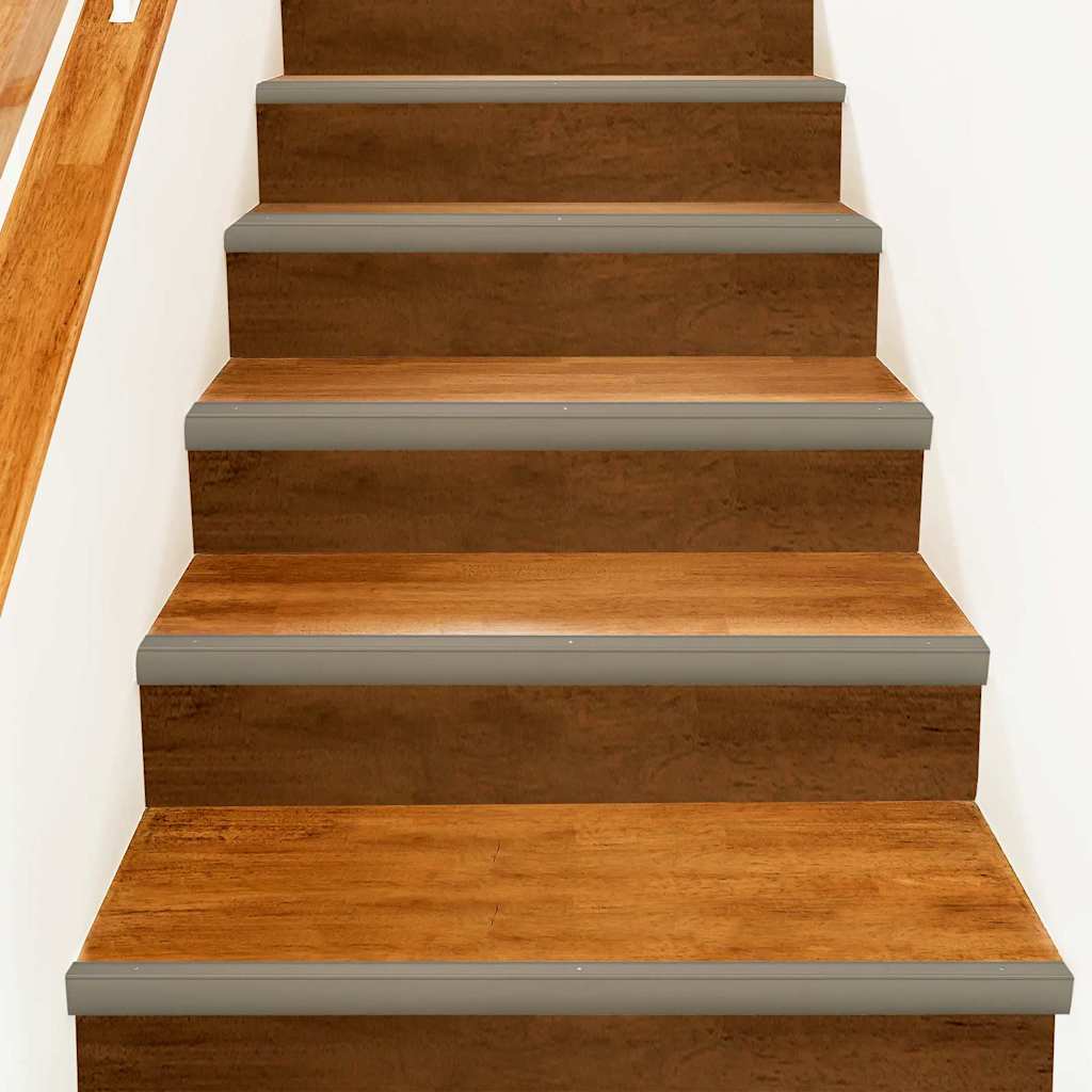 Lépcsőélvédők 10 pcs pezsgőszín 67 x 3.5 x 3 cm Alumínium