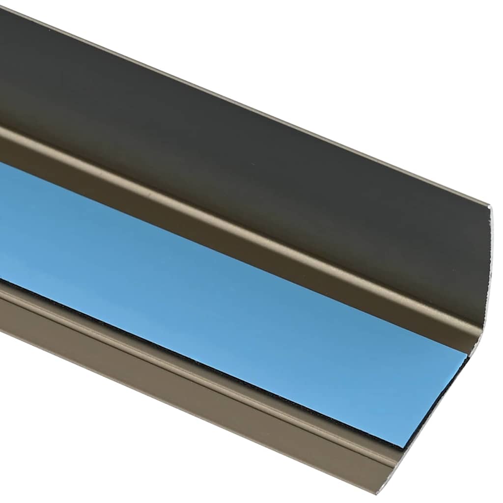 Lépcsőélvédők 10 pcs pezsgőszín 67 x 3 x 2 cm Alumínium
