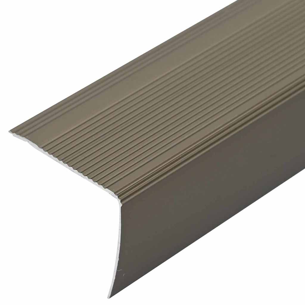 Lépcsőélvédők 10 pcs pezsgőszín 67 x 3 x 2 cm Alumínium
