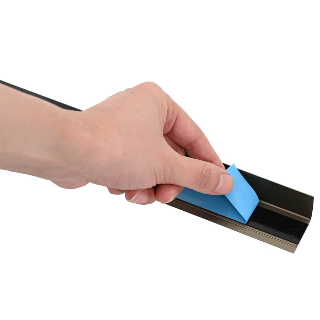 Lépcsőélvédők 10 pcs pezsgőszín 67 x 3 x 2 cm Alumínium