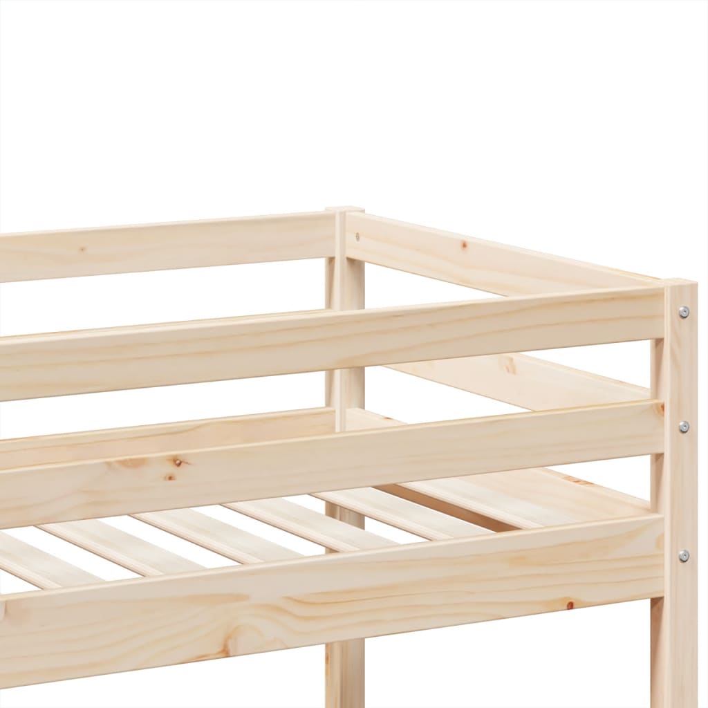 tömör fenyőfa emeletes ágy 75x190 cm