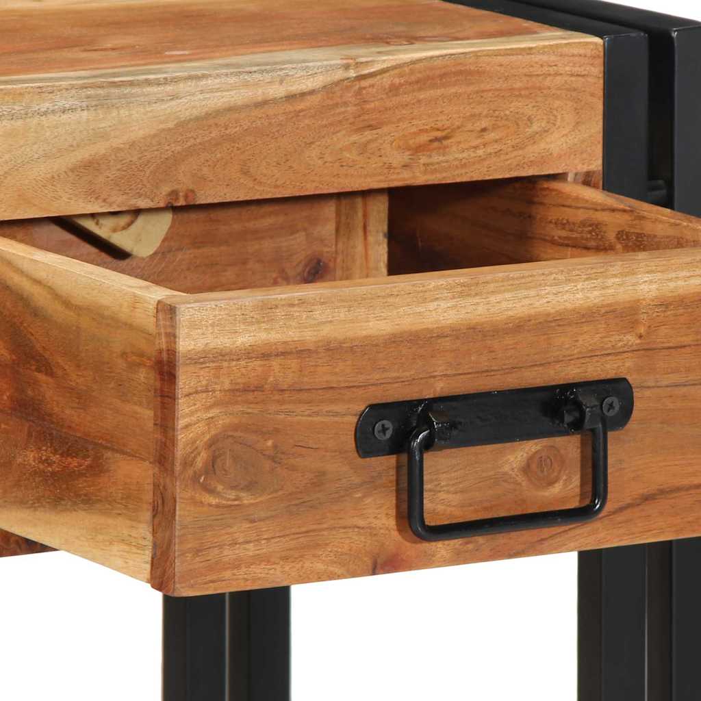 Éjjeliszekrény fiókkal 2 pcs Barna 40 x 35 x 50 cm Tömör Akácfa