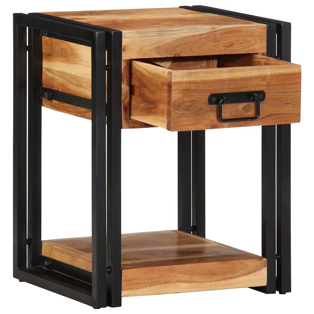 Éjjeliszekrény fiókkal 2 pcs Barna 40 x 35 x 50 cm Tömör Akácfa
