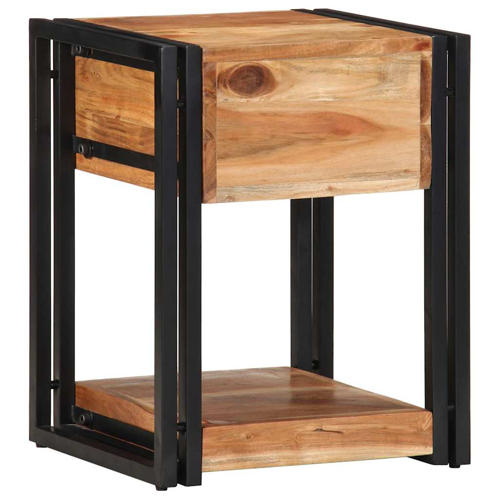 Éjjeliszekrény fiókkal 2 pcs Barna 40 x 35 x 50 cm Tömör Akácfa