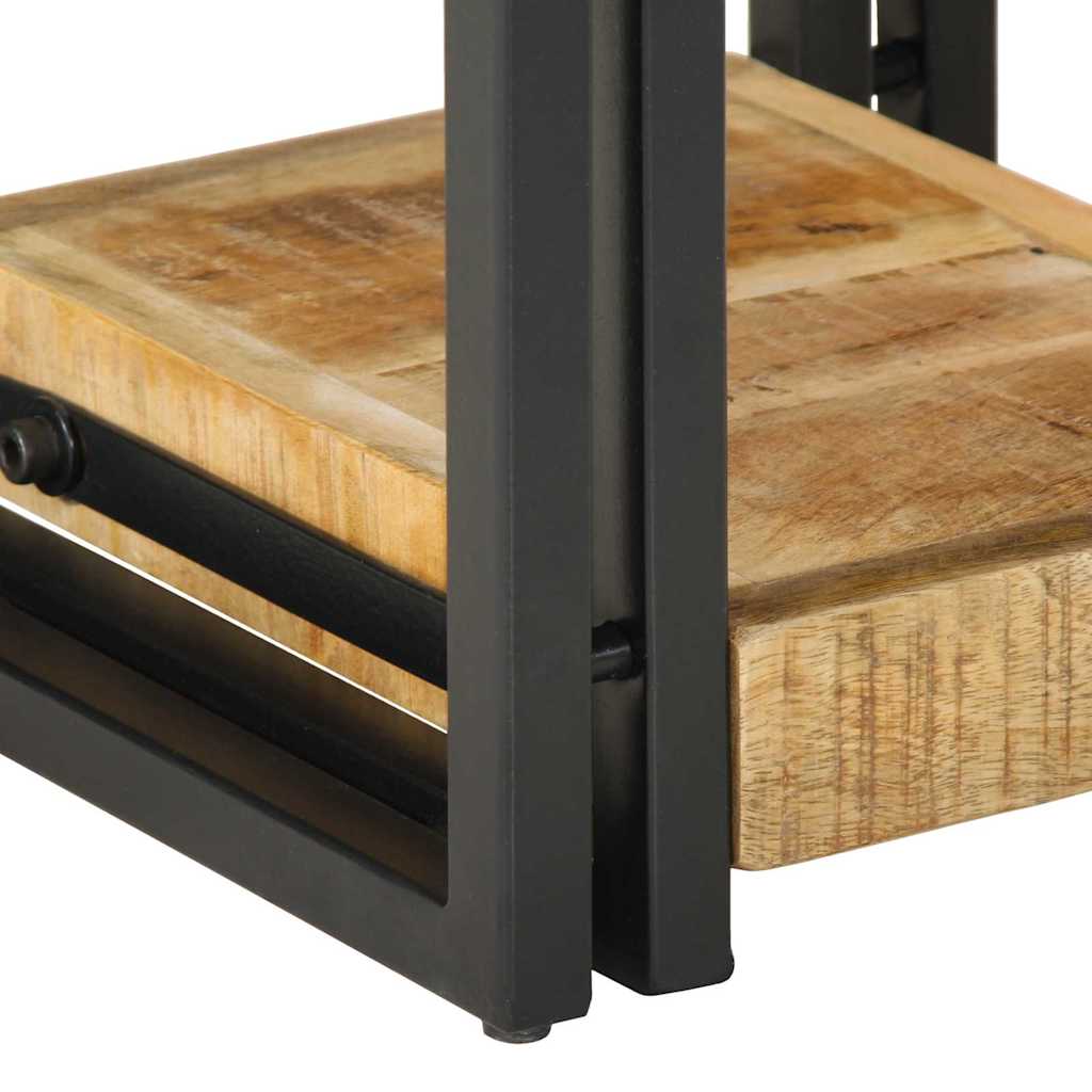 Éjjeliszekrény 2 pcs Barna 30 x 30 x 40 cm Tömör Mangófát