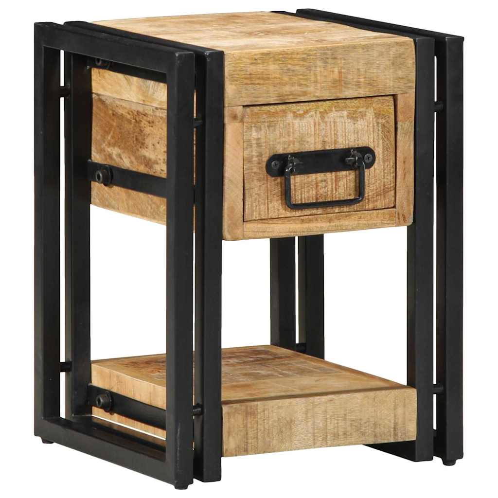 Éjjeliszekrény 2 pcs Barna 30 x 30 x 40 cm Tömör Mangófát