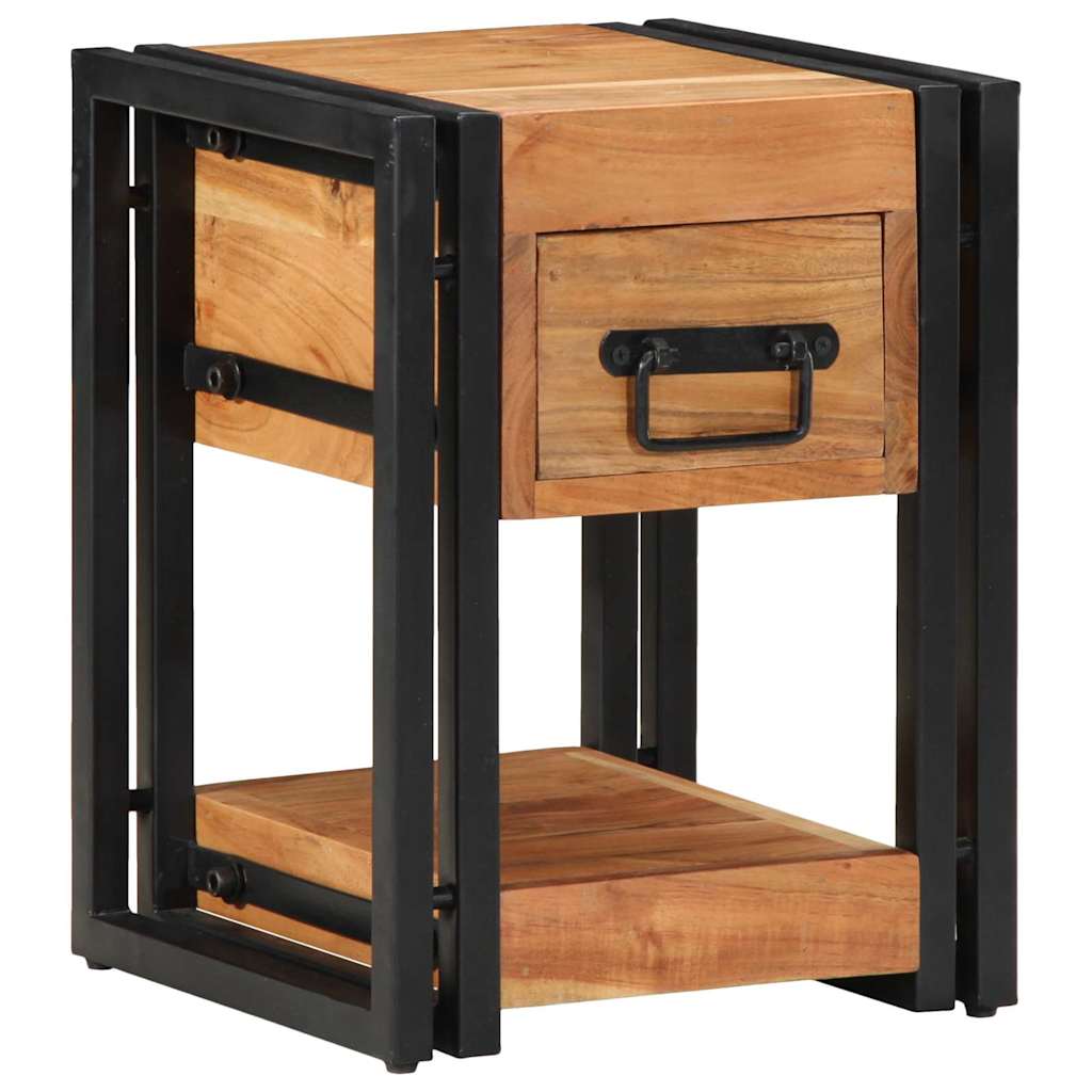 Éjjeliszekrény fiókkal 2 pcs Barna 30 x 30 x 40 cm Tömör Akácfa