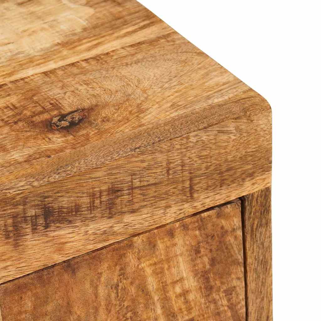 Éjjeli asztal 2 pcs Barna 35 x 33 x 48 cm Tömör Mangófát
