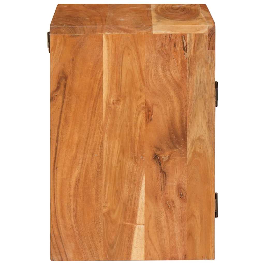 Éjjeli asztal 2 pcs Barna 35 x 33 x 48 cm Tömör Fa Akácia
