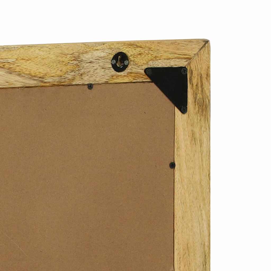 Fürdőszobai tükör tükörrel Barna 50 x 22 x 70 cm Tömör Mangófát