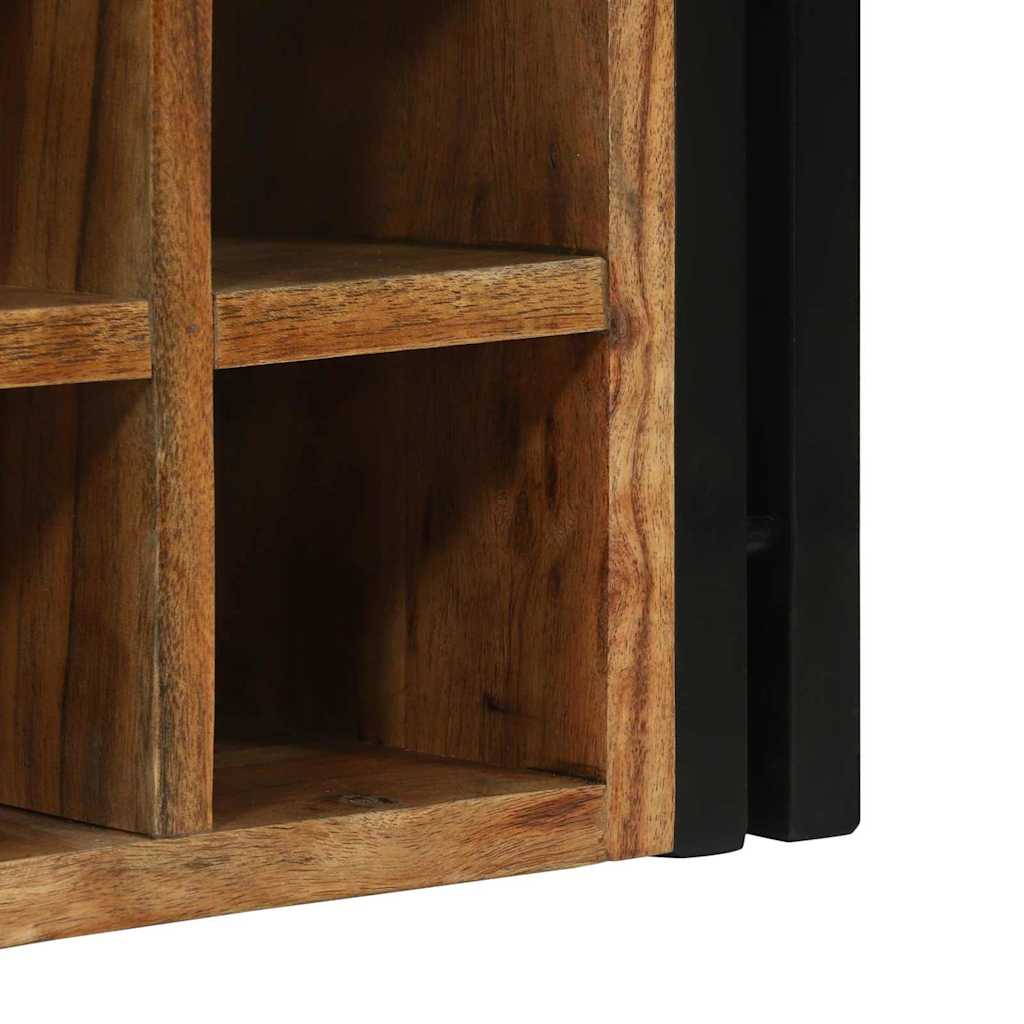 Borágas 2 pcs Barna és fekete 46 x 35 x 27,5 cm Tömör Akácfa
