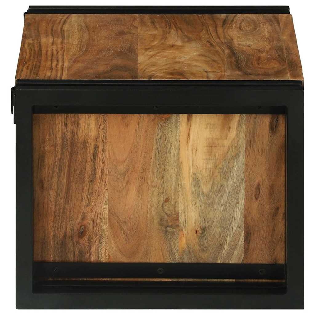 Borágas 2 pcs Barna és fekete 46 x 35 x 27,5 cm Tömör Akácfa