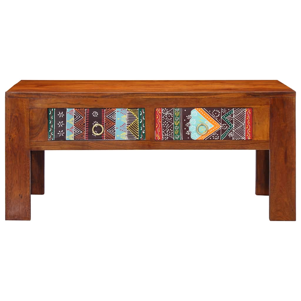 tömör akácfa dohányzóasztal 90 x 50 x 40 cm