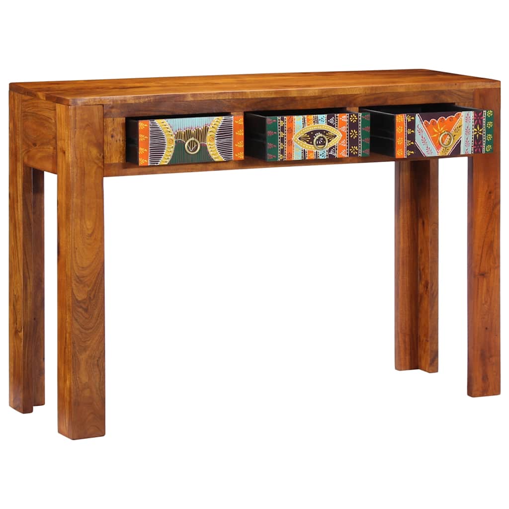 tömör akácfa tálalóasztal 110 x 35 x 75 cm