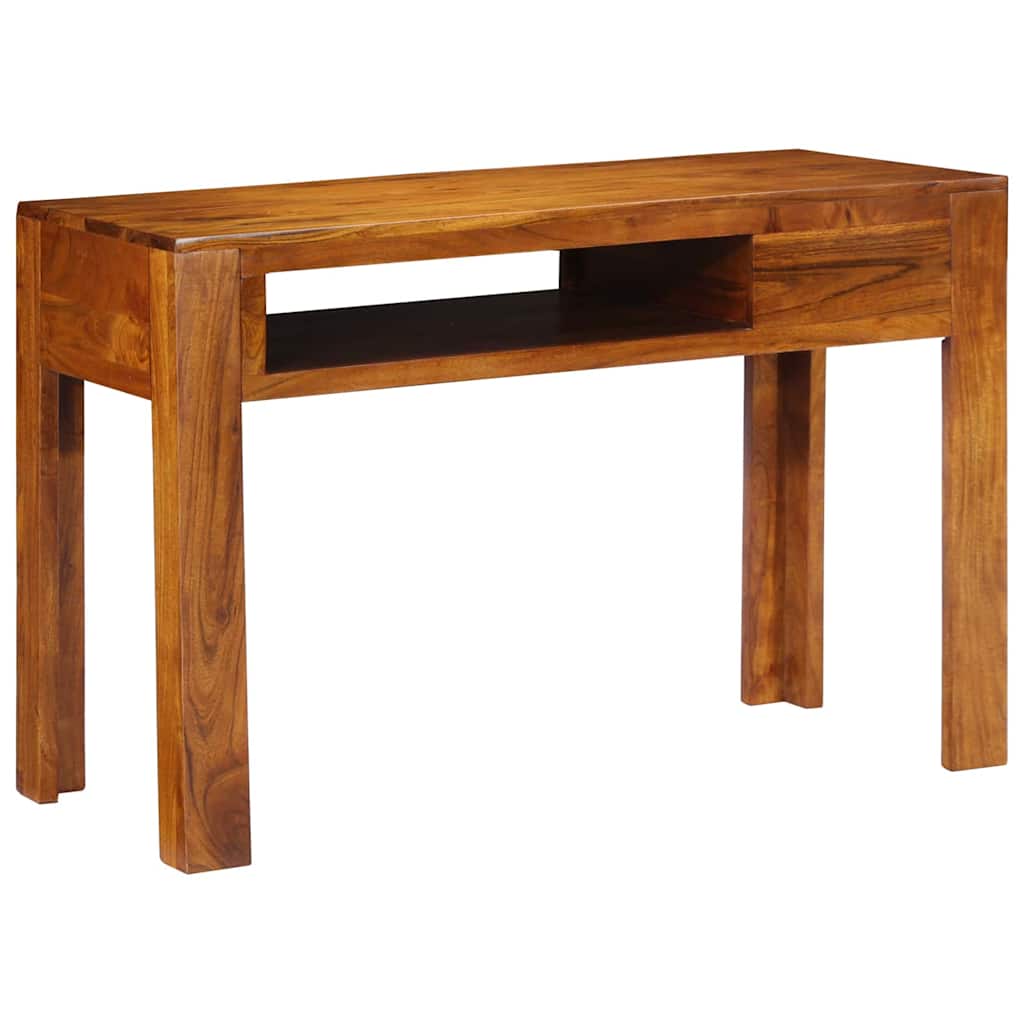 Íróasztal Barna 110 x 50 x 73 cm Tömör Akácfa és Műanyag Fa