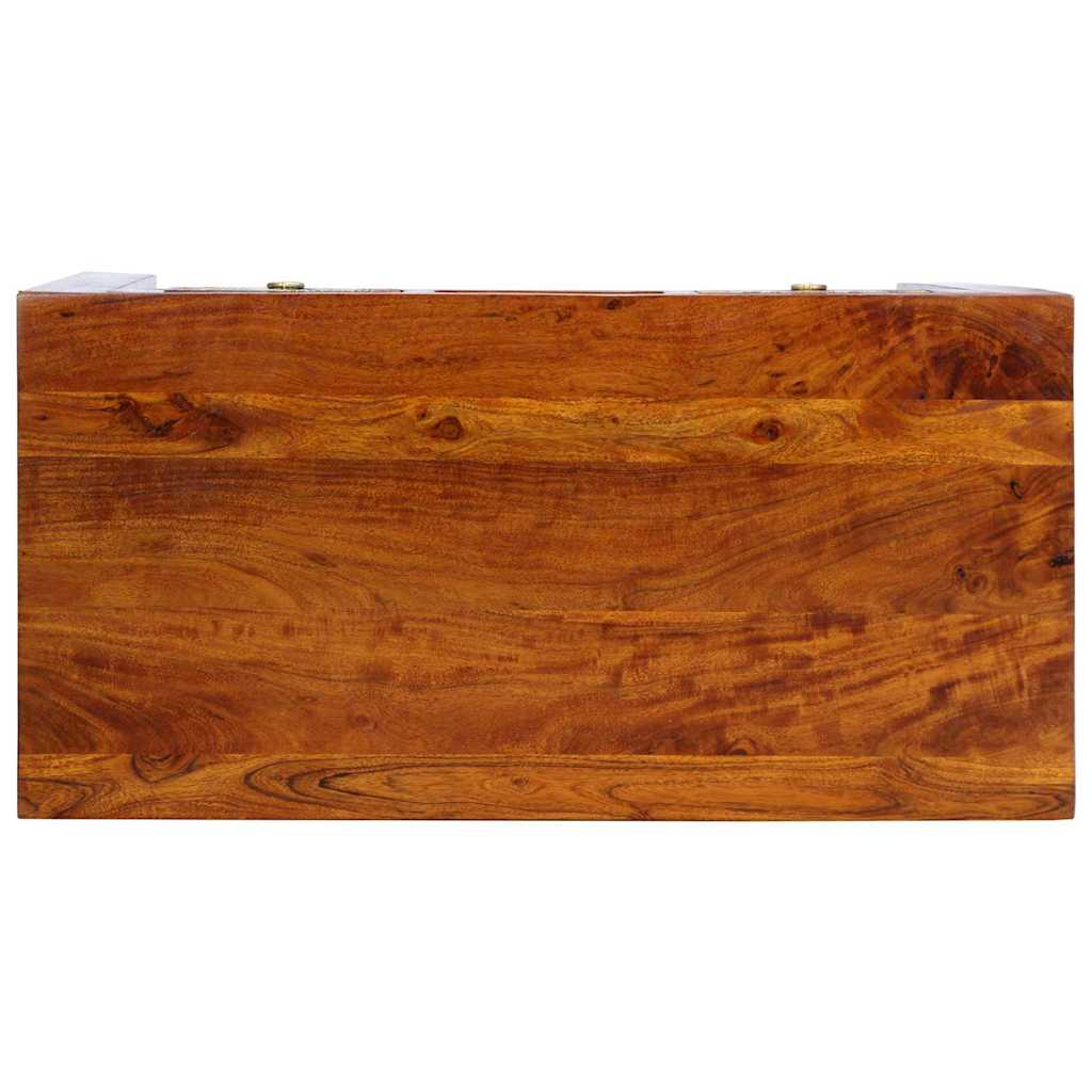 Íróasztal Barna 100 x 50 x 75 cm Tömör Akácfa és Műanyag Fa