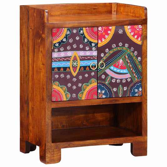 Cipőszekrény polcokkal Barna 55 x 35 x 75 cm Tömör Akácfa