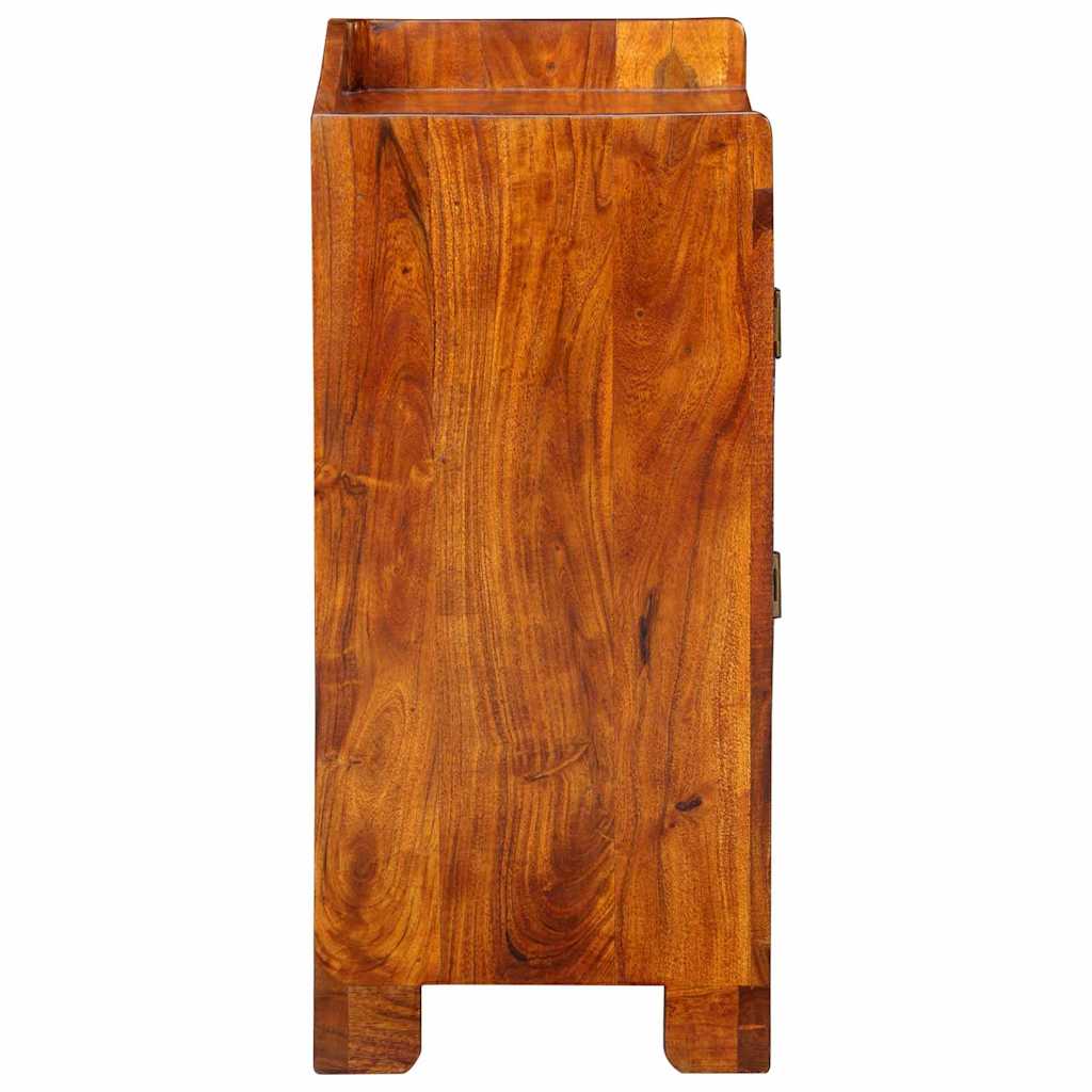 Cipőszekrény polcokkal Barna 55 x 35 x 75 cm Tömör Akácfa